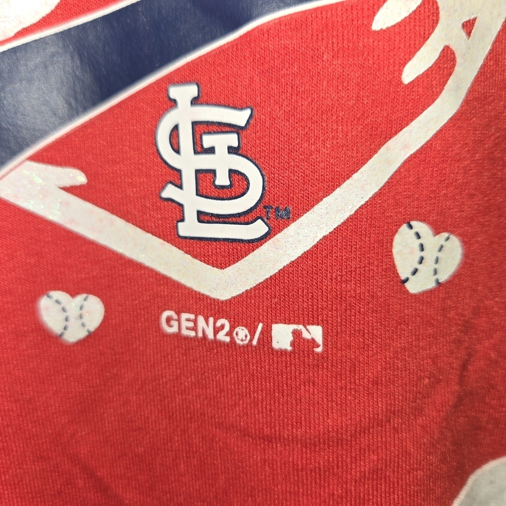 Genuine Merchandise Red and Navy Cardinals Long Sleeve Tee - Picture 2 of 6